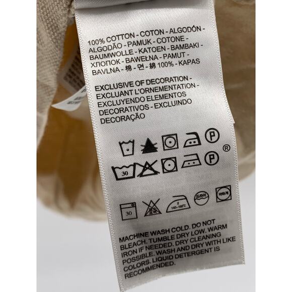 LEVI'S Men's Tan Solid Embroidered Logo Short Sleeve Housemark Polo Shirt SZ M - Picture 9 of 12